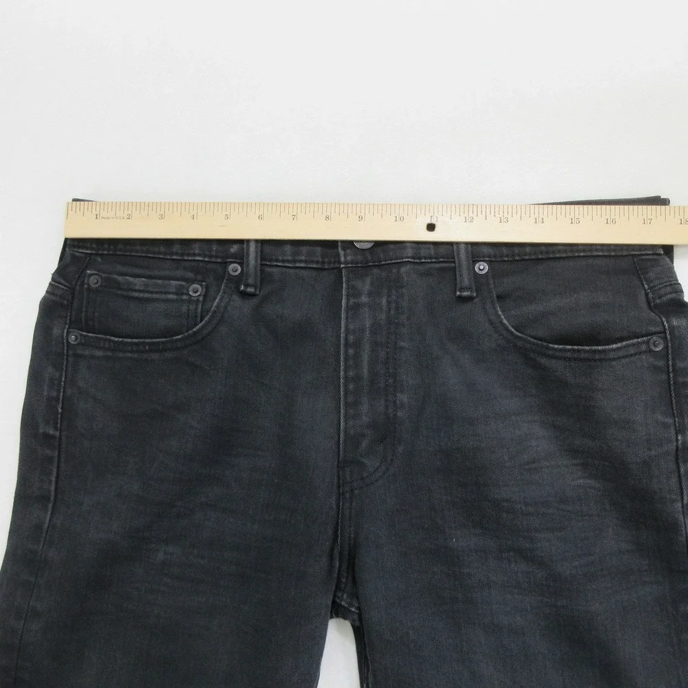 Levi's Men's Jeans 33x28 569 Loose Straight Black Denim Pants